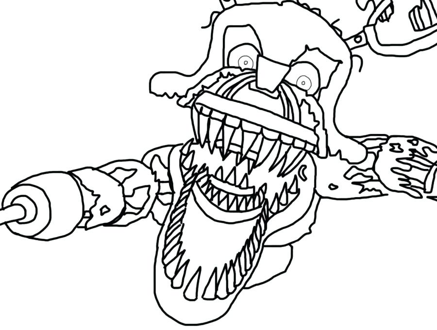 fnaf coloring pages funtime foxy