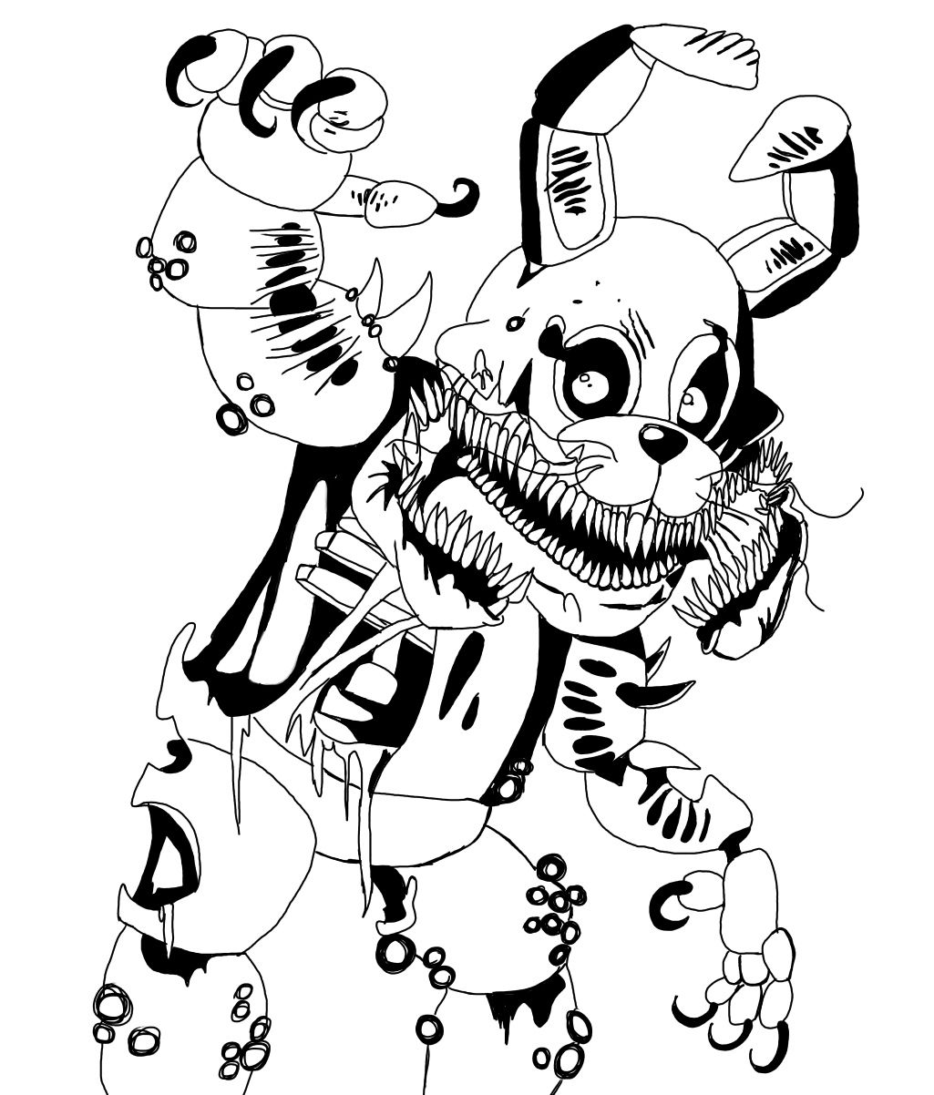 fnaf coloring pages springtrap