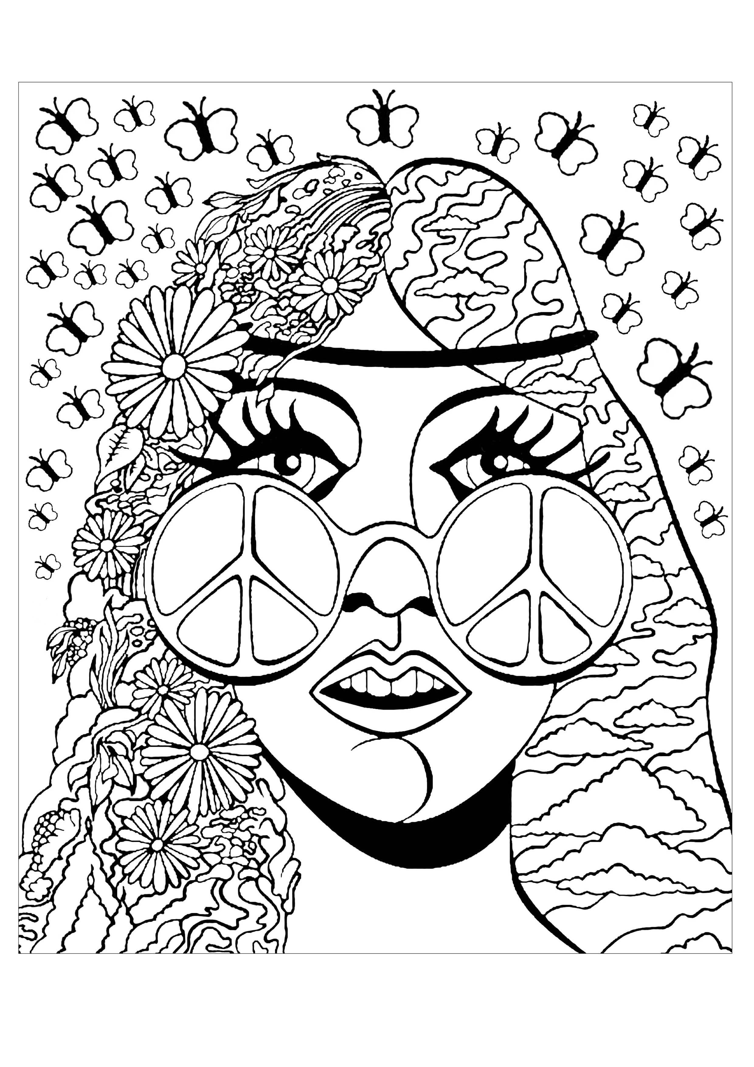 trippy coloring pages