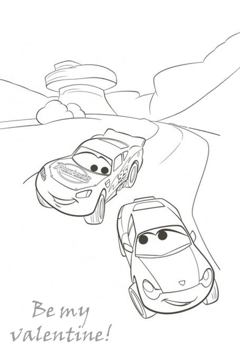 free lightning mcqueen pages to color