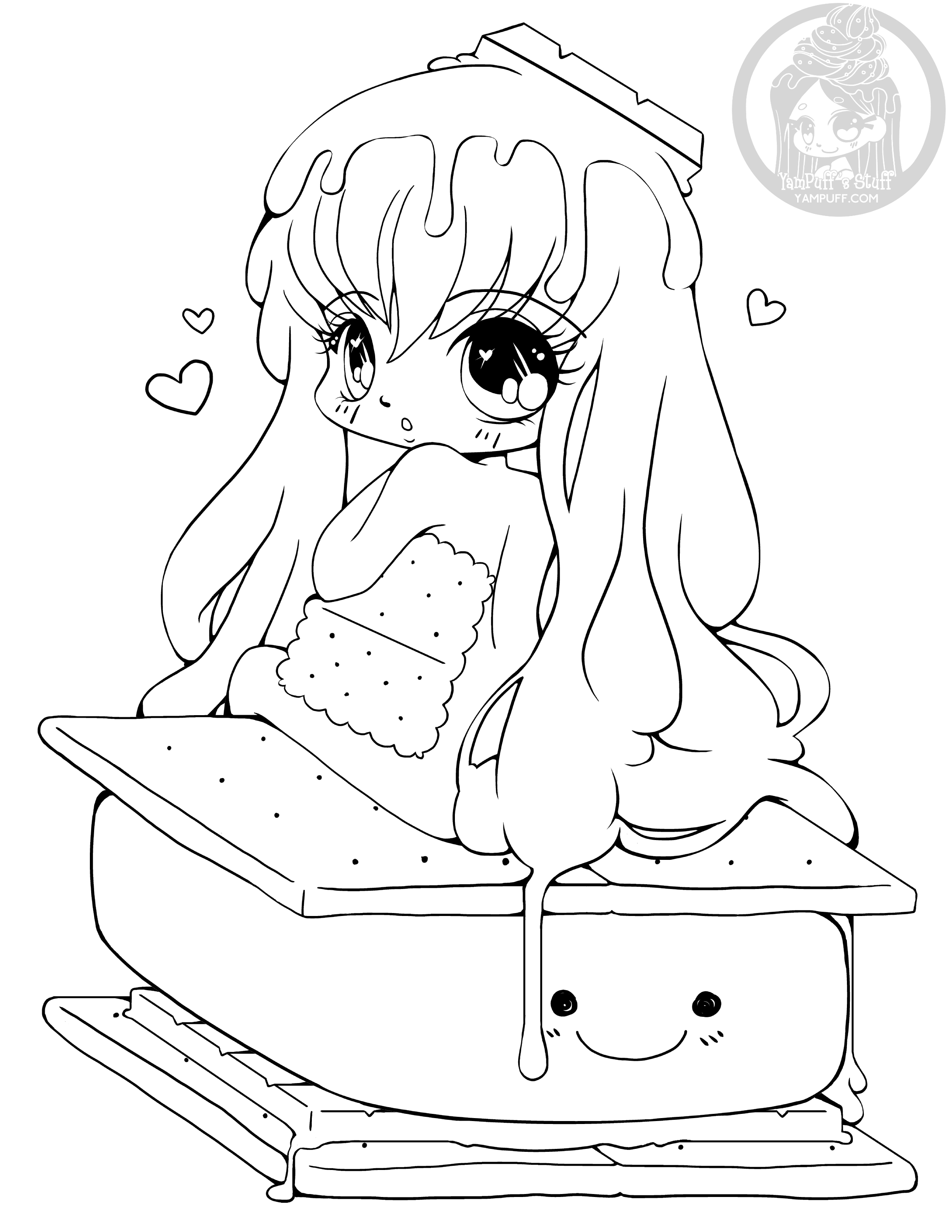 chibi coloring pages