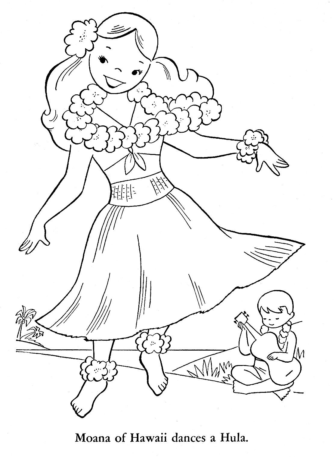 coloring pages hawaii