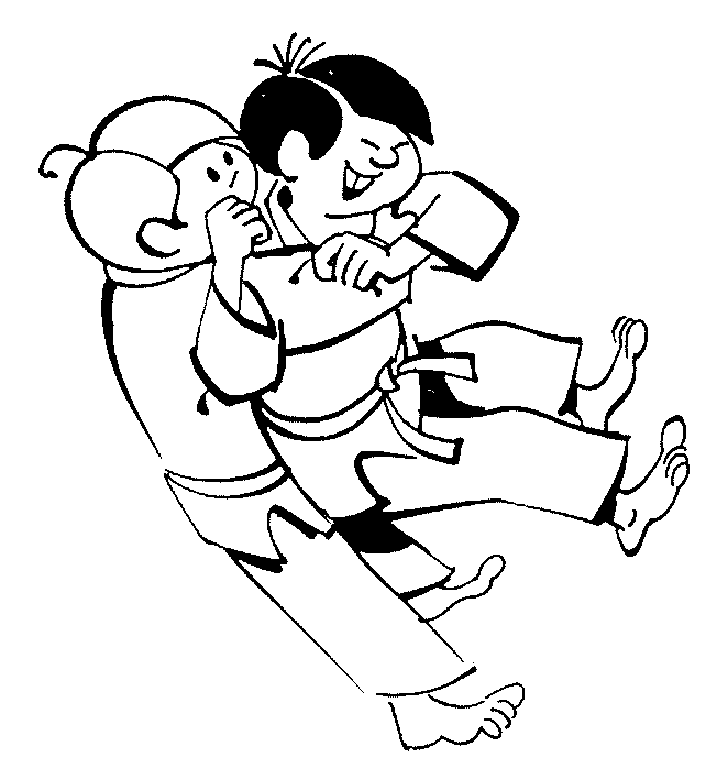 judo coloring pages for kids