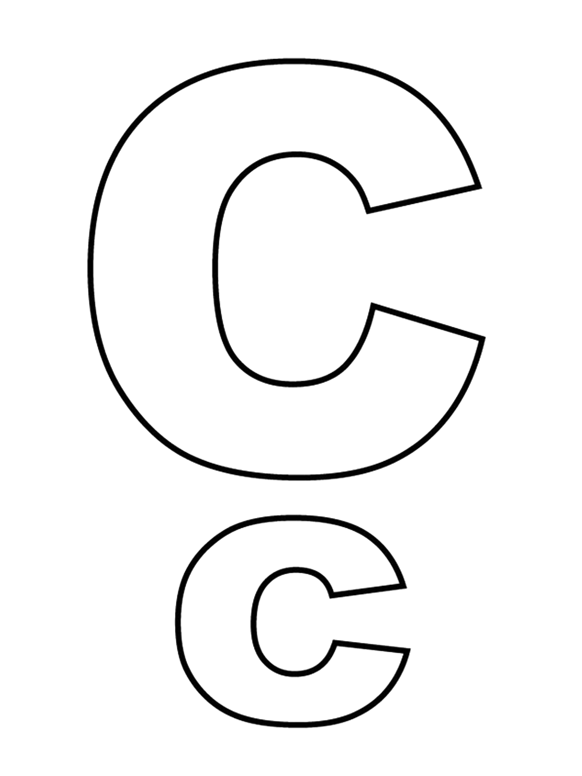 letter c coloring pages printable