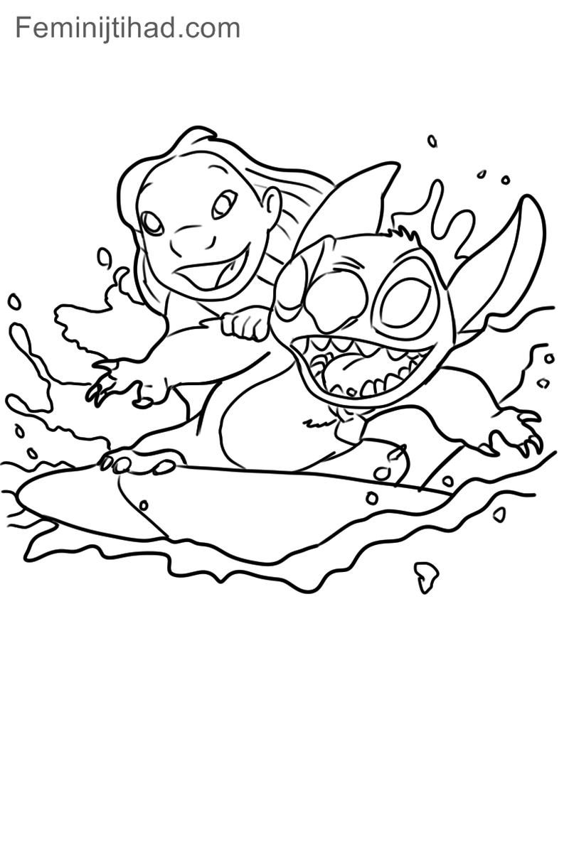 lilo and stitch experiments coloring pages