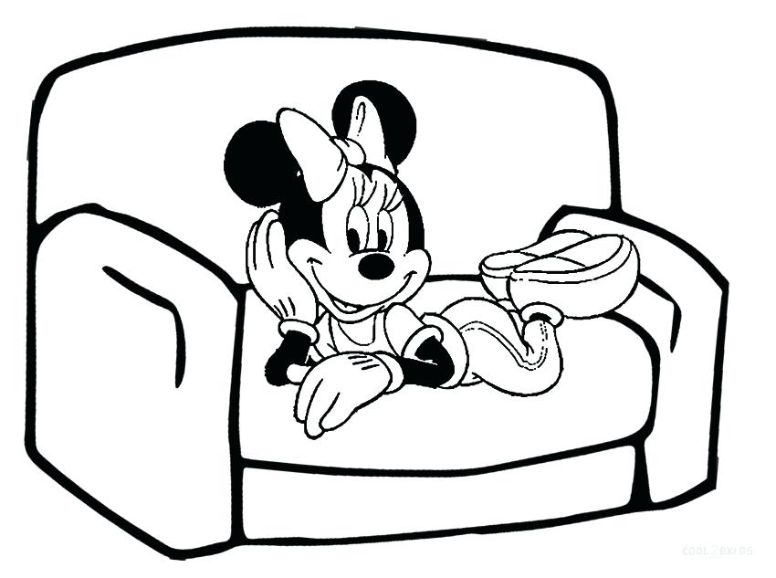 minnie mouse coloring pages free