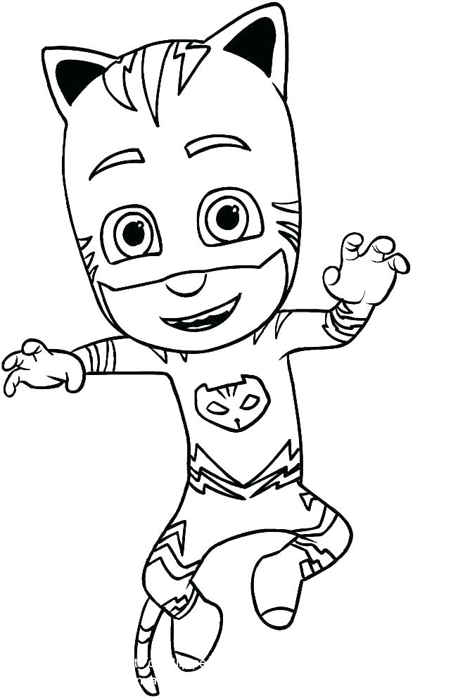 pj masks coloring pages catboy