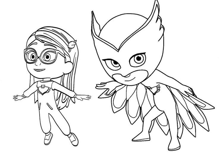 pj masks coloring pages pdf