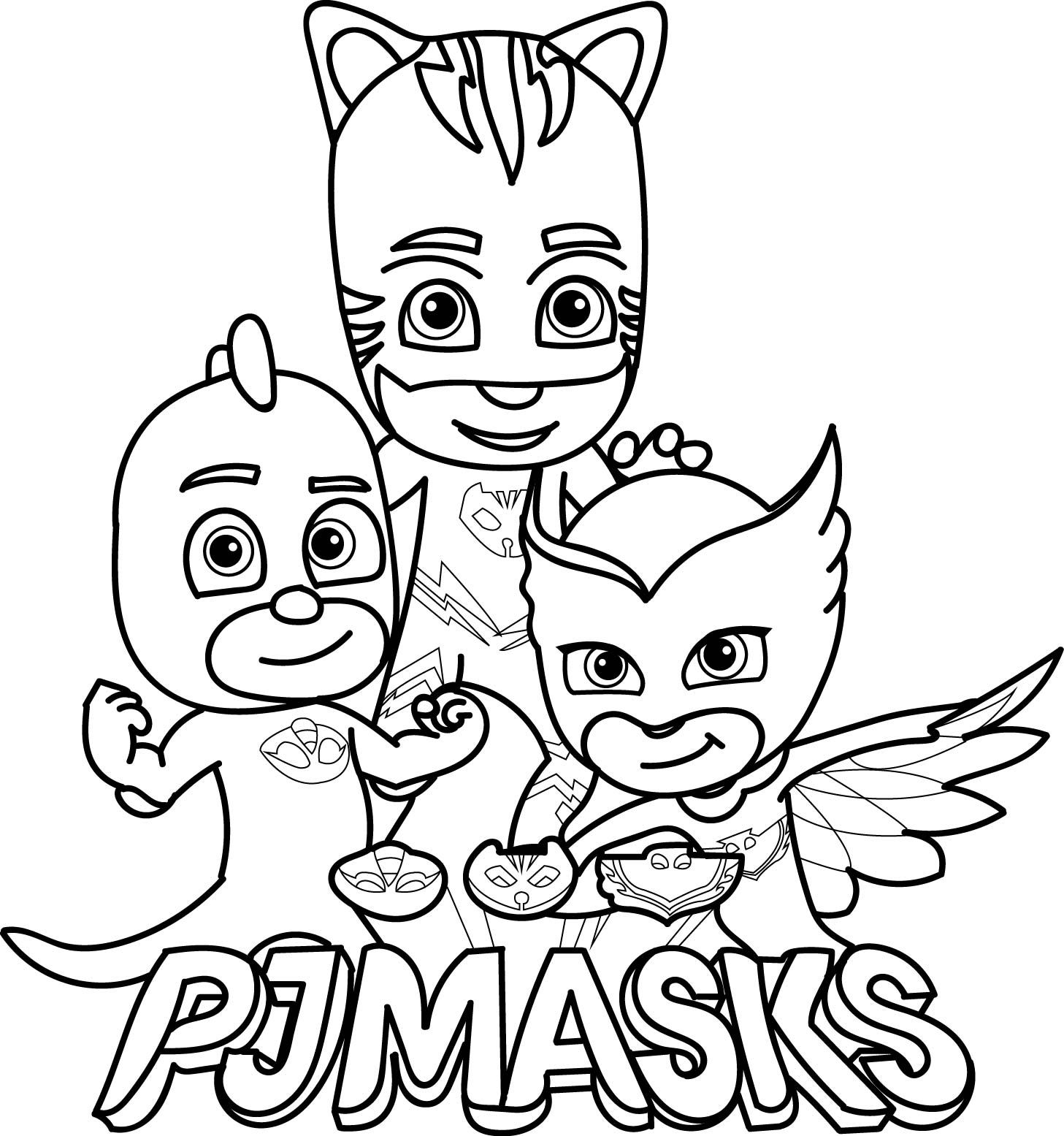 pj masks coloring pages printable jpeg