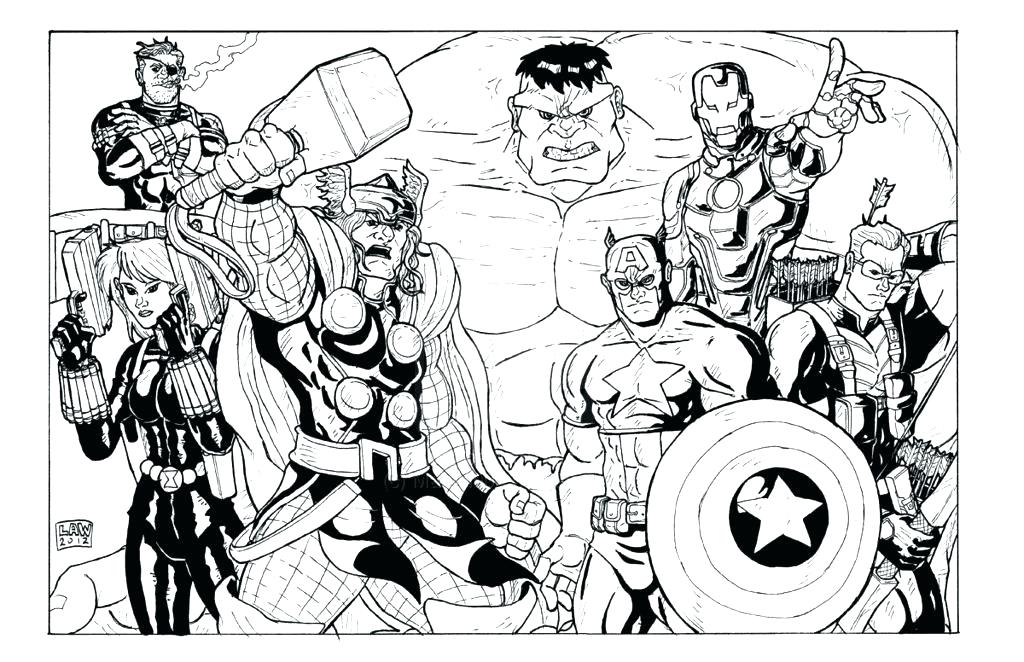 printable avengers coloring pages