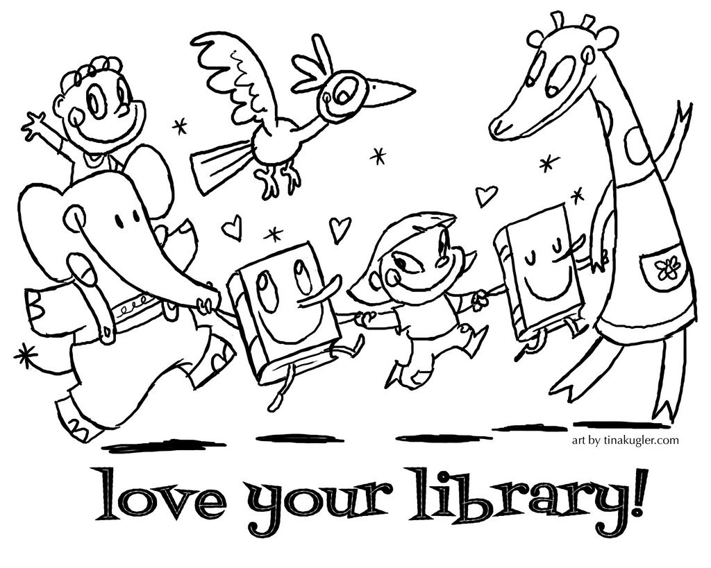 coloring pages library