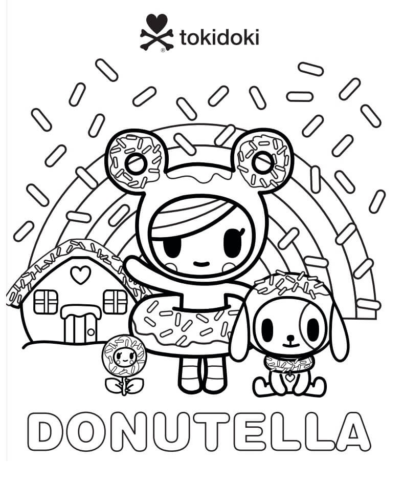 tokidoki donutino coloring pages