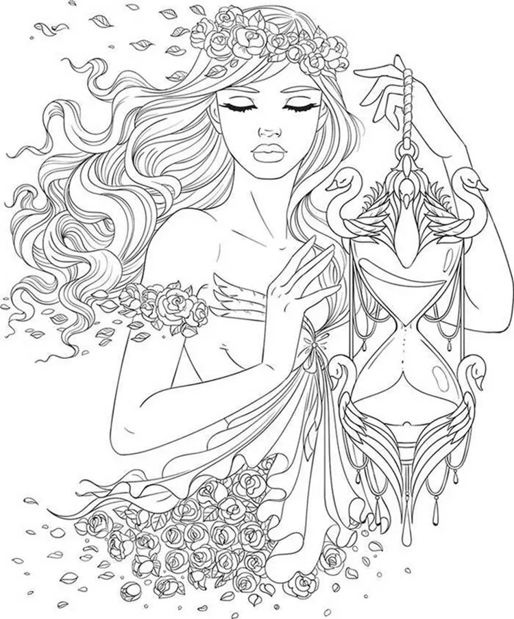 fantasy coloring for teens