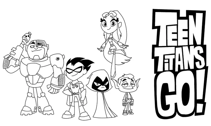 Teen Titans Go Coloring Pages