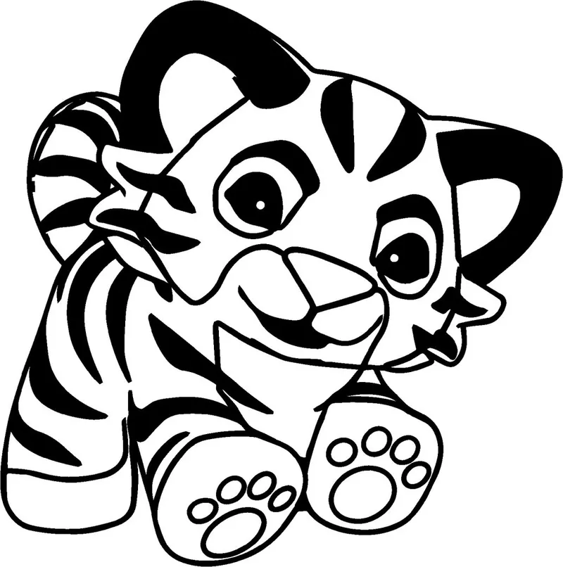 Tiger Cub Coloring Pages