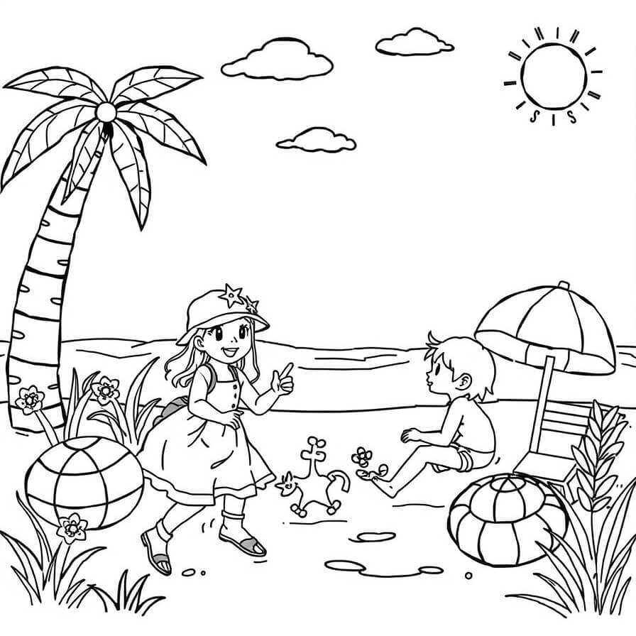 summer coloring pages for teens