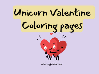 unicorn valentine coloring pages