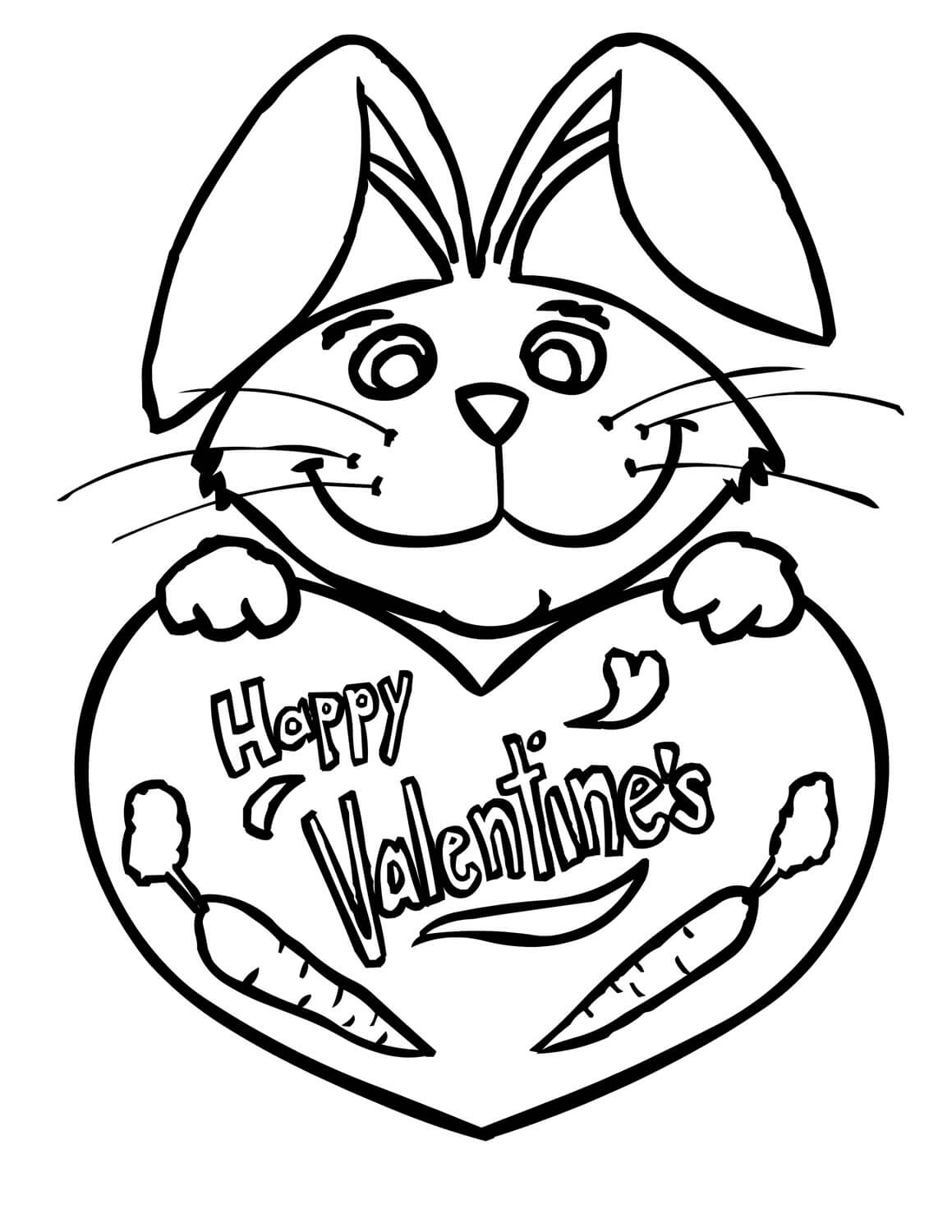 valentine coloring pages for kids