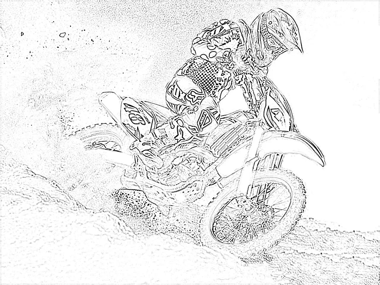 Dirt Bike Coloring Pages