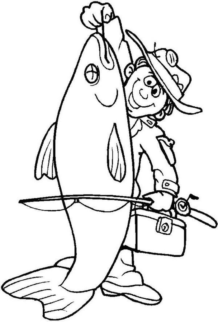 Fishing Coloring Pages Free