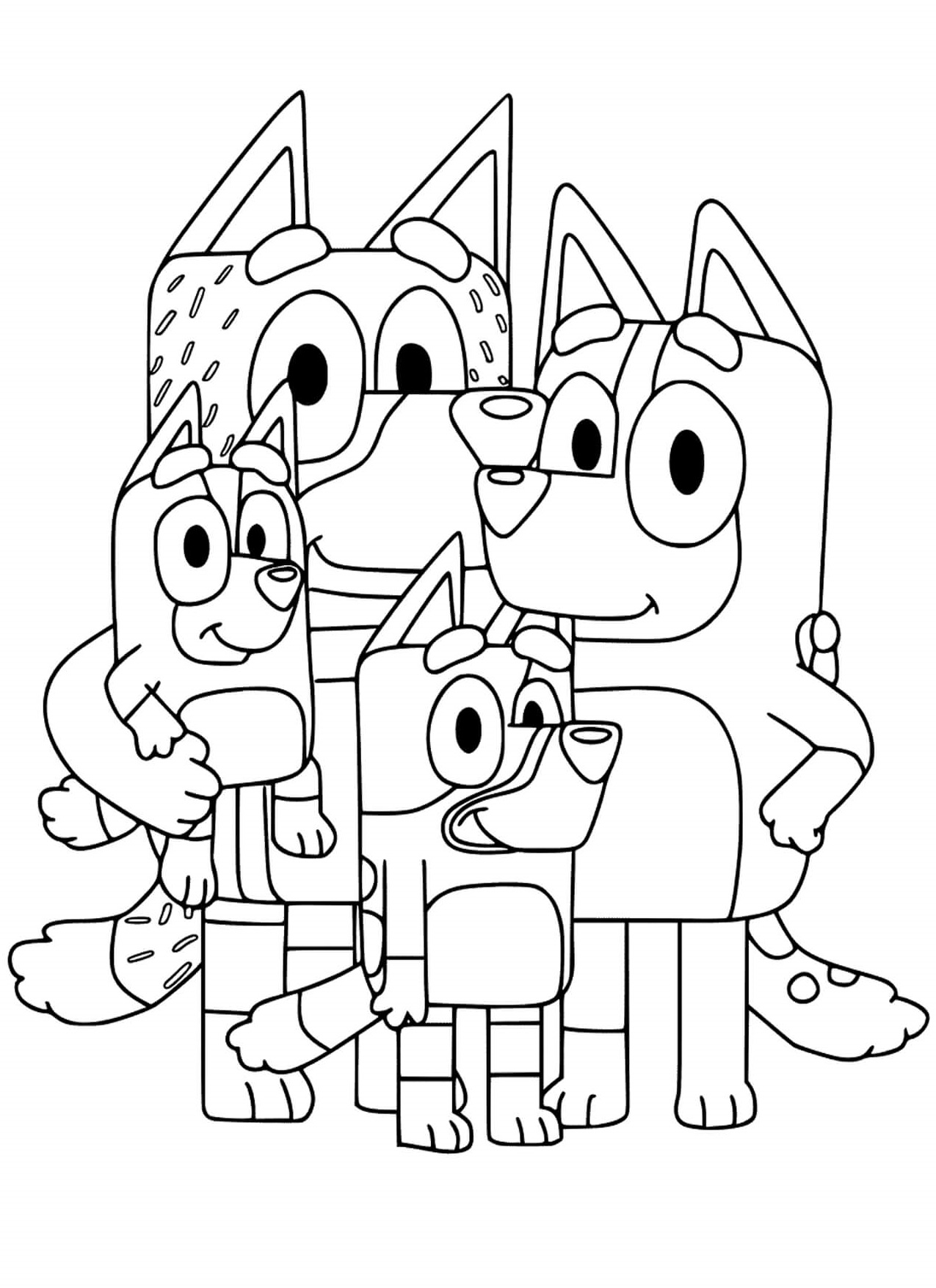 Free Printable Bluey Coloring Pages