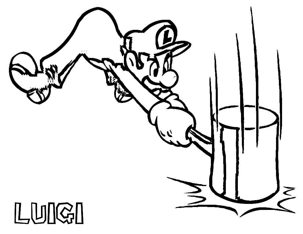 Luigi Coloring Pages To Print