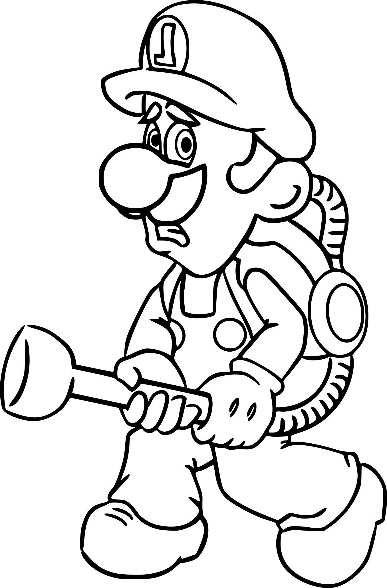 Luigi Coloring Pages