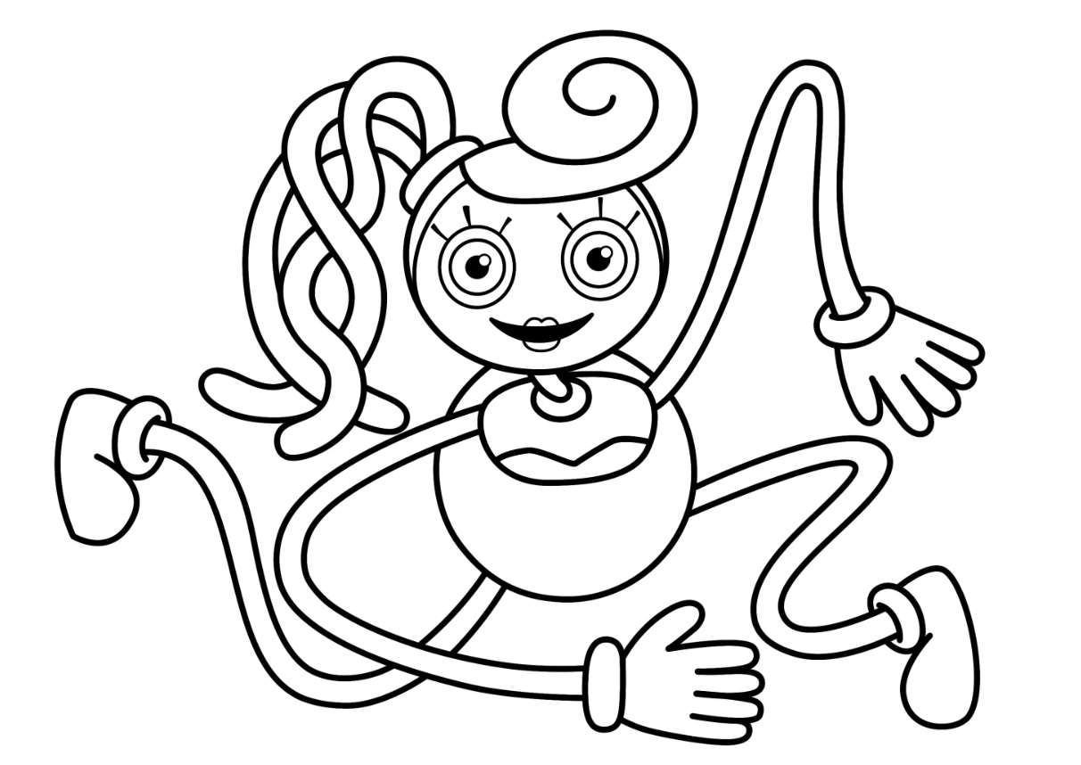 Mommy Long Legs Poppy Playtime Coloring Pages