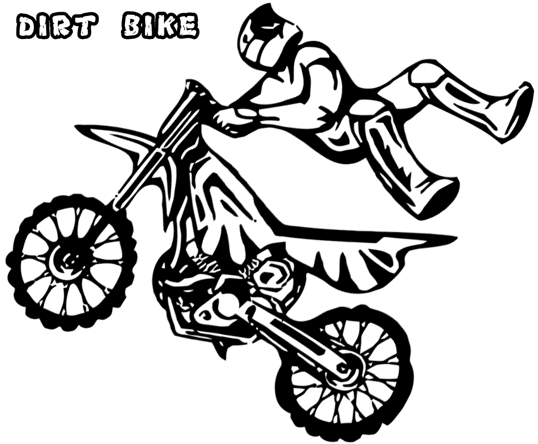 Printable Dirt Bike Coloring Pages