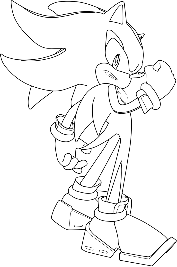 Shadow The Hedgehog Coloring Pages