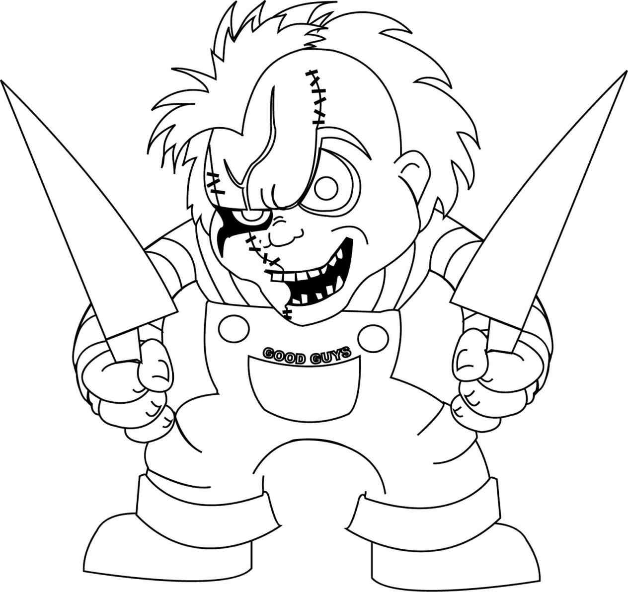 Chucky Coloring Pages Free