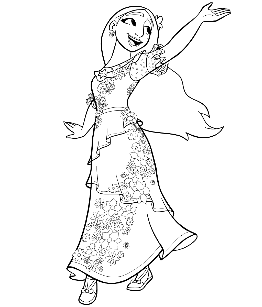 Disney encanto Isabela Coloring Pages