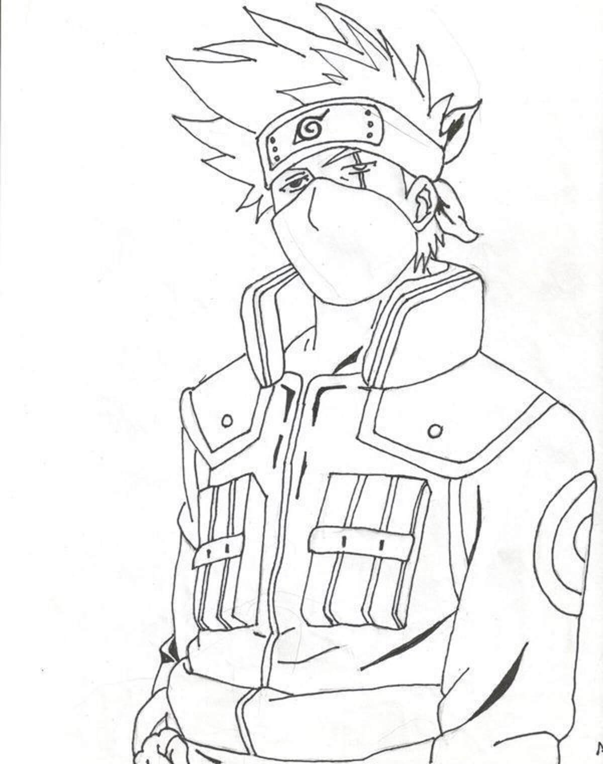 Free Printable Kakashi Coloring Pages