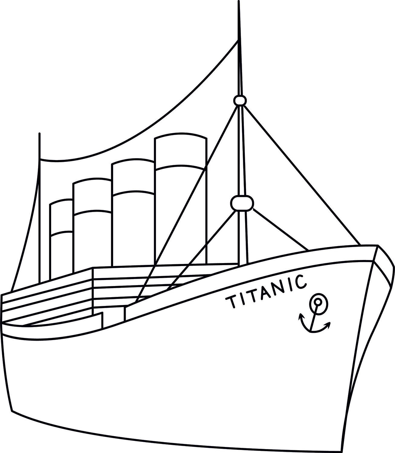 Titanic Coloring Pages printable