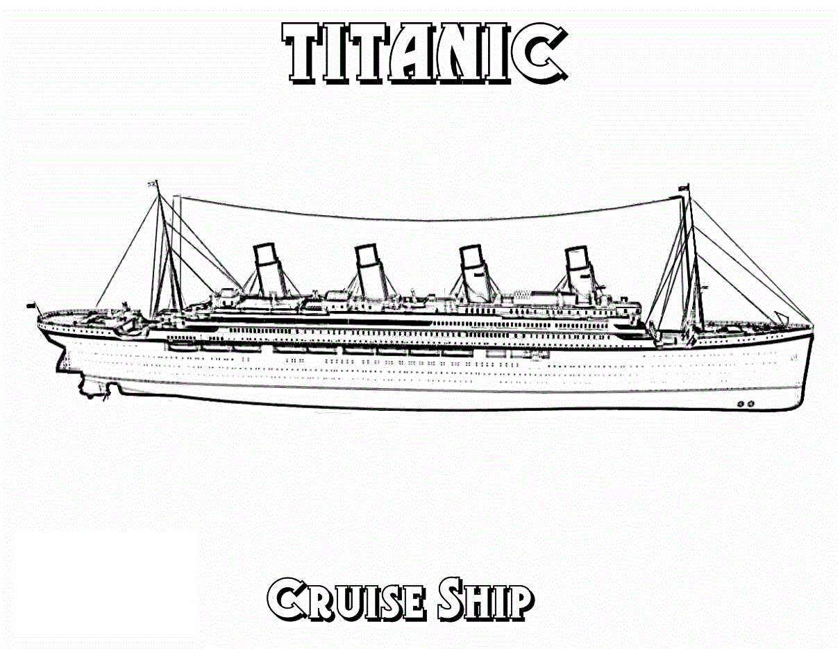 Titanic Cruise Ship Coloring Pages