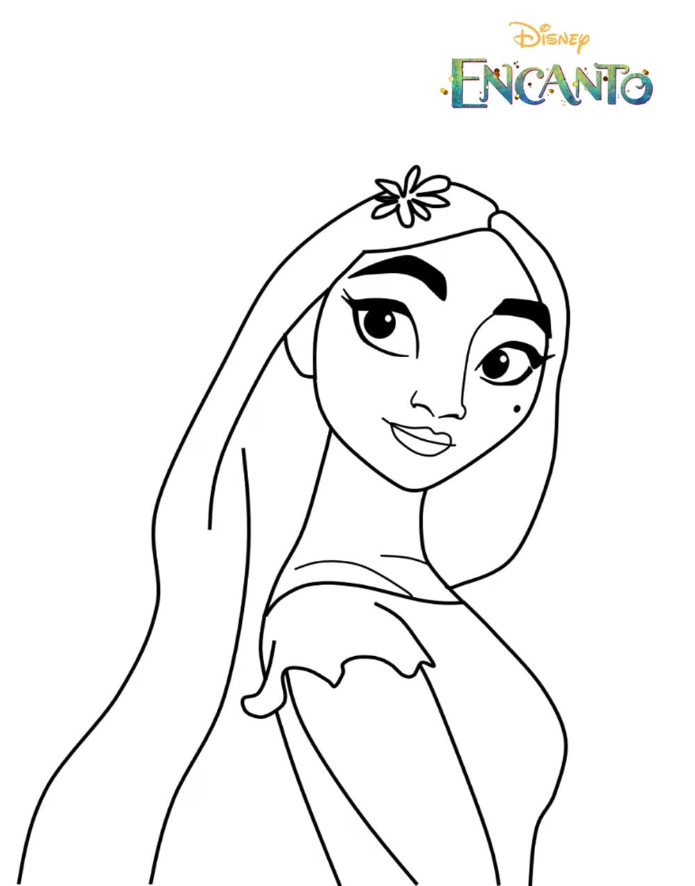 isabella madrigal coloring pages