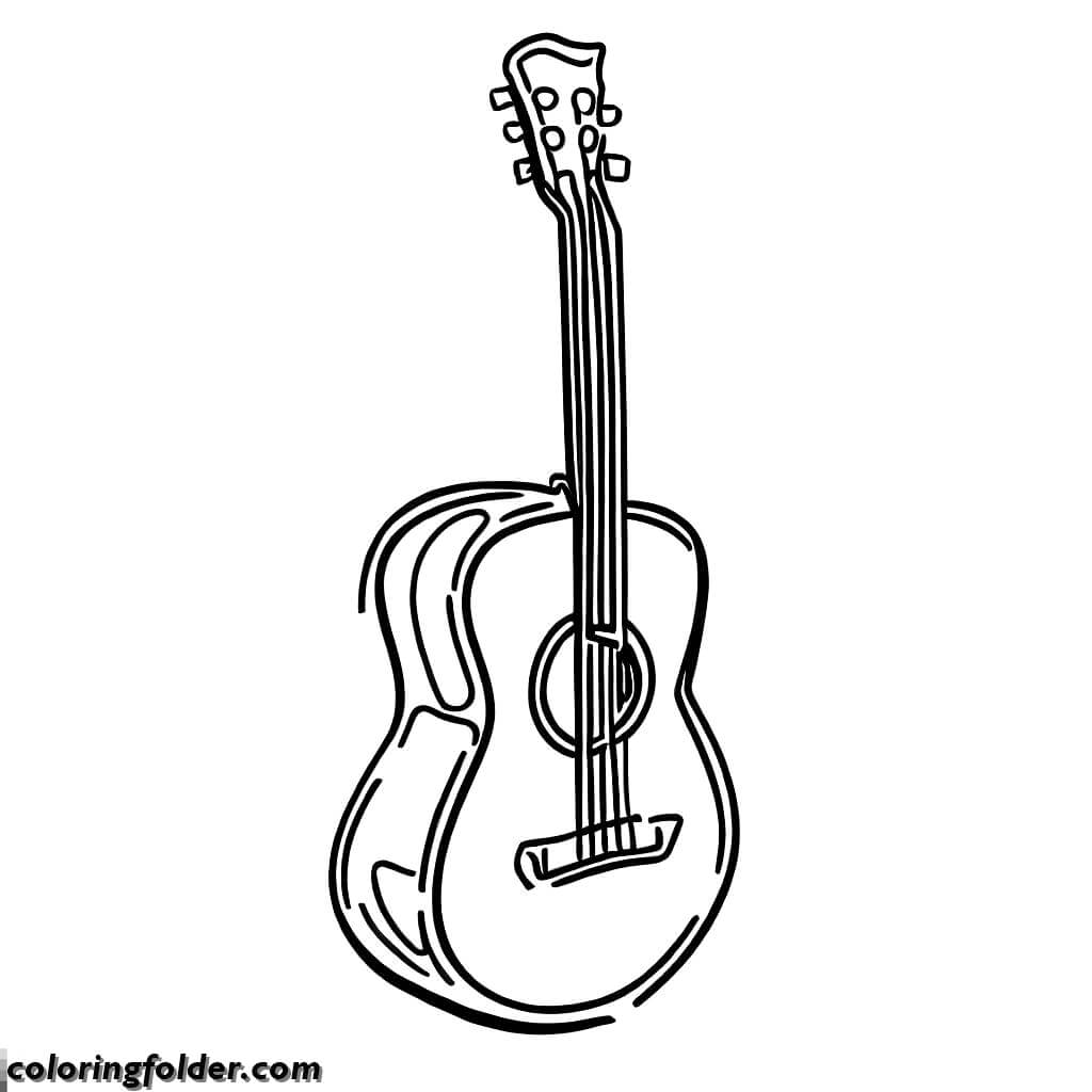 guitar coloring pages