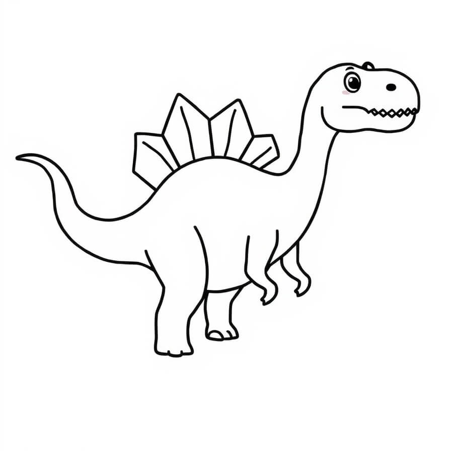 Dinosaurs Coloring Pages For Kindergarten