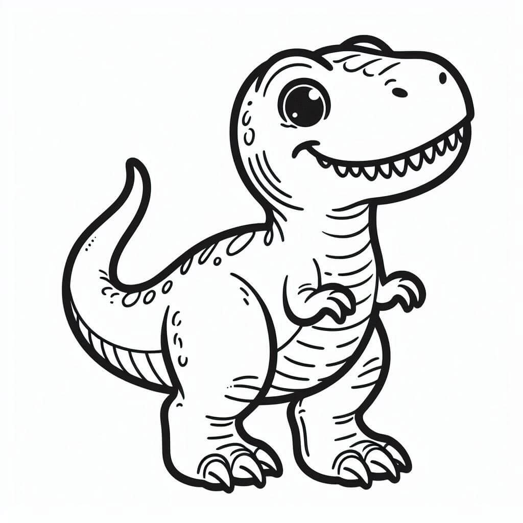 cute dinosaur coloring pages
