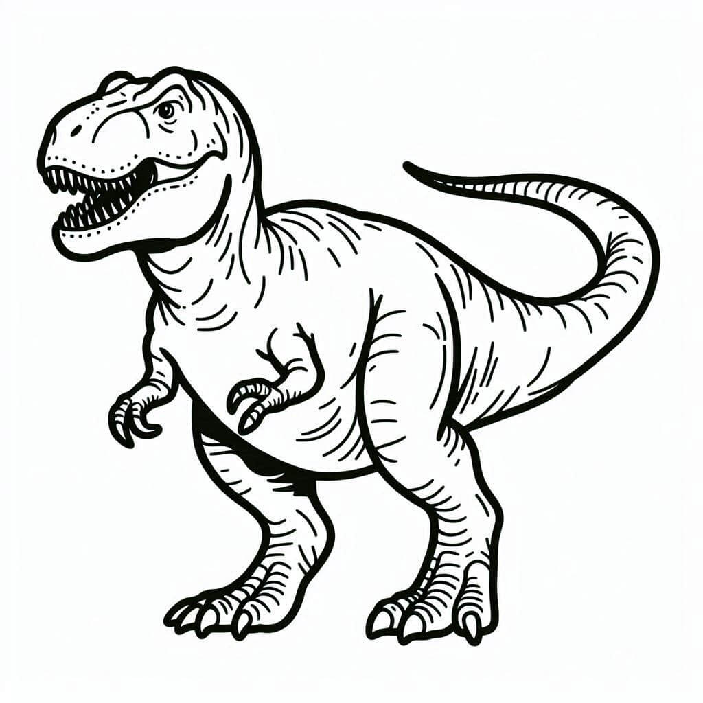 realistic dinosaur coloring pages