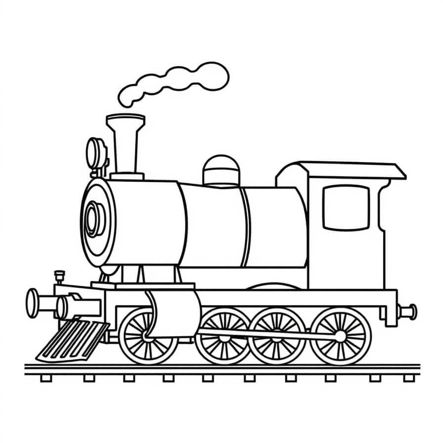 train coloring pages for kids