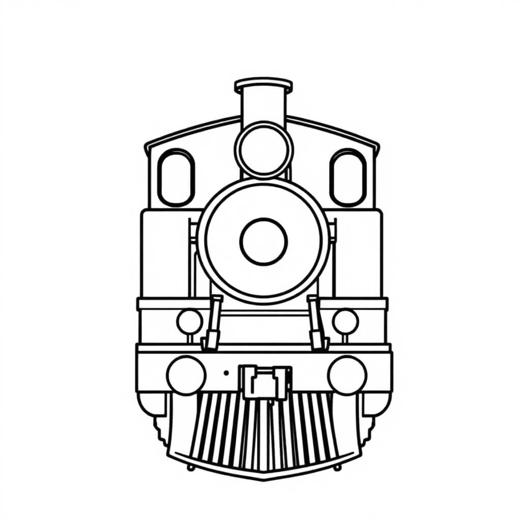 train coloring pages for toddlers