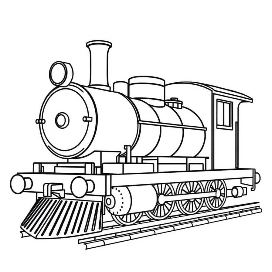train coloring pages printable