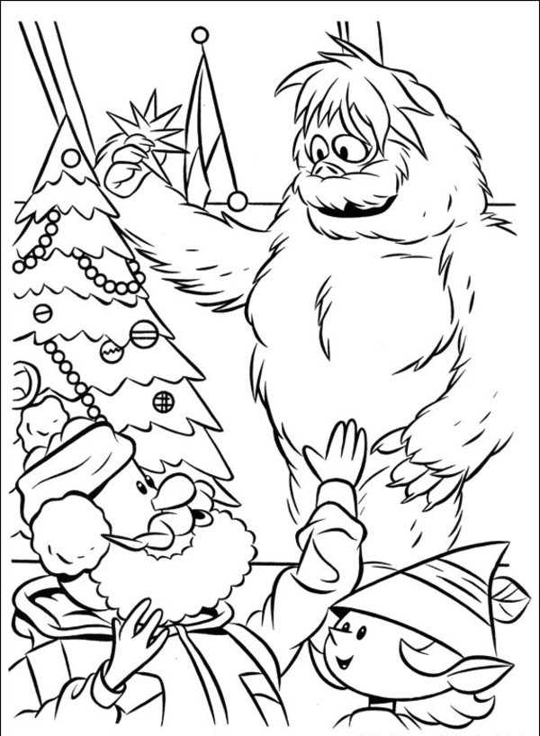 Abominable Snowman Coloring Page