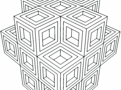 Advanced Geometric Coloring Pages