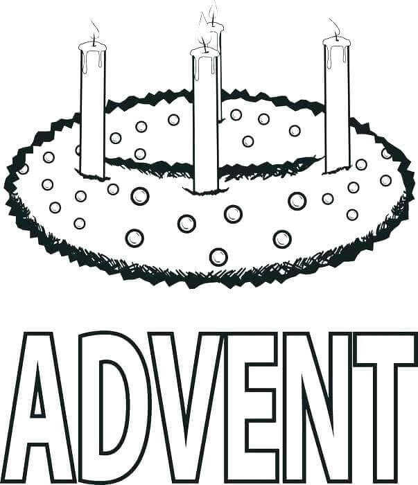 Advent Wreath Coloring Pages Printable