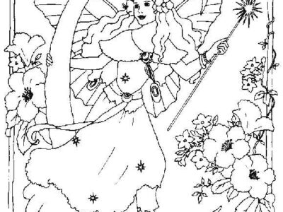 Alphabet C Fairy Coloring Pages