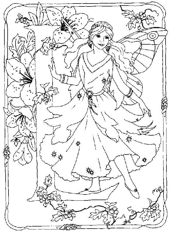 Alphabet L Fairy Coloring Pages