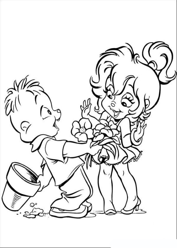 Alvin Chipmunks Coloring Pages Printable