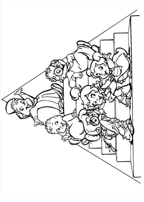 Alvin Chipmunks Coloring Pages Printable